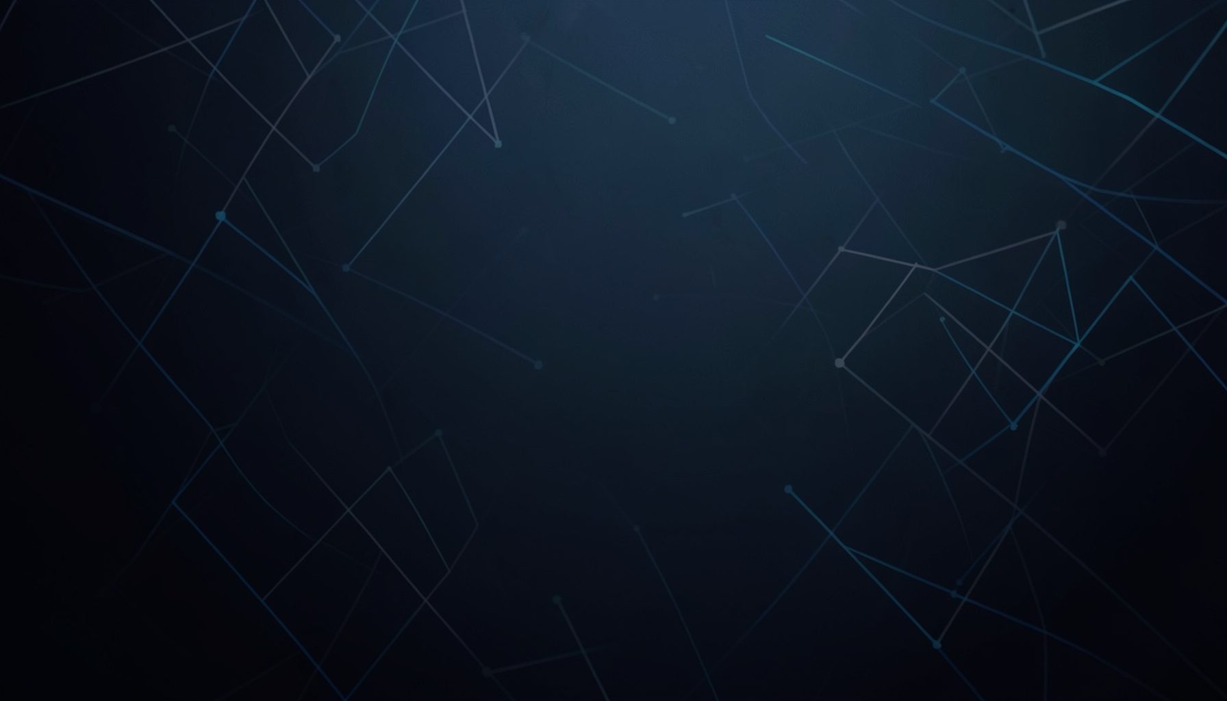 Abstract dark gradient with subtle blue and gray geometric patterns suggesting data analysis and media technology